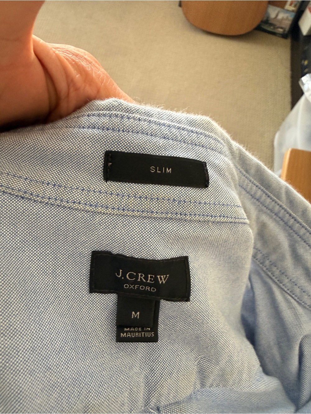 J. Crew Light Blue Oxford Slim Fit Button-Down Shirt